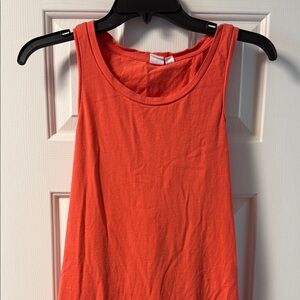 GAP Orange Sleeveless Midi Dress